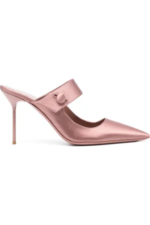 PARIS TEXAS 95mm satin mules
