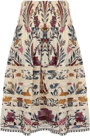 Farm Rio Romantic Lightness midi skirt