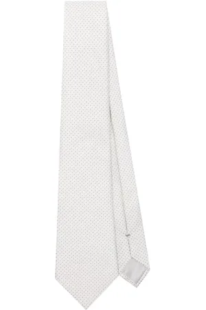 Giorgio Armani Patterned-jacquard silk tie