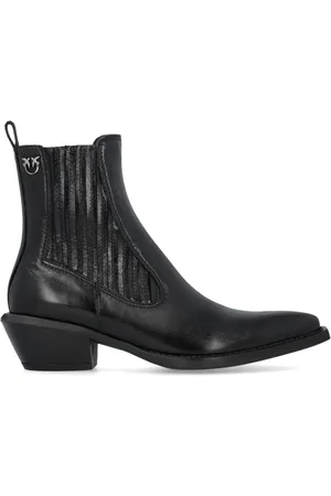 Pinko Leather cowboy boots