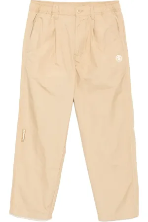 A Bathing Ape Logo-patch trousers