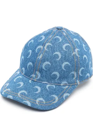 Marine Serre Moon-laser denim cap