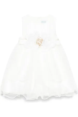 Abel & Lula Embroidered tulle dress