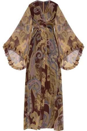 Etro Paisley-print silk maxi dress