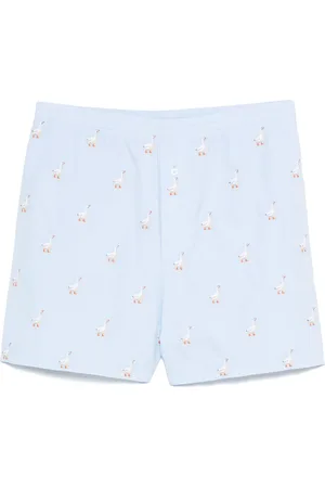 Moschino Duck-embroidered shorts
