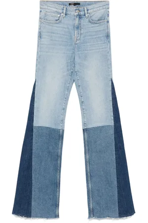 Maje Panelled wide-leg jeans