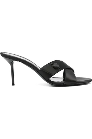 PARIS TEXAS 80mm satin sandals