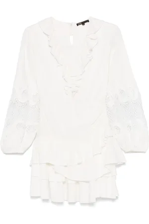 Maje Ruffle-detailing mini dress