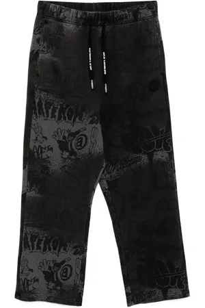 A Bathing Ape Graffiti-print track pants