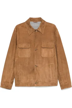 LARDINI Suede shirt jacket