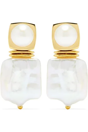 Missoma Pearl drop earrings