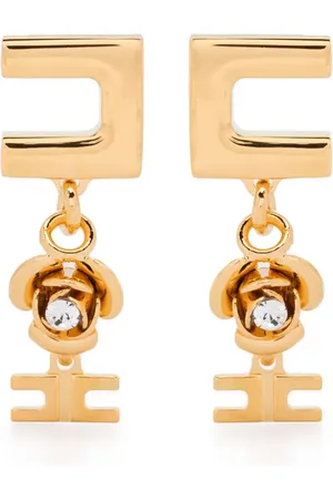 Elisabetta Franchi Micro rose-charm earrings