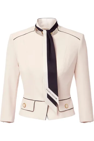 Elisabetta Franchi Scarf-detail crepe jacket