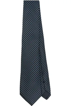 Giorgio Armani Polka dot-jacquard tie