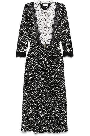 NISSA Polka dot-print maxi dress