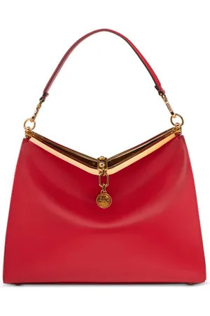 Etro Large Vela leather shoulder bag