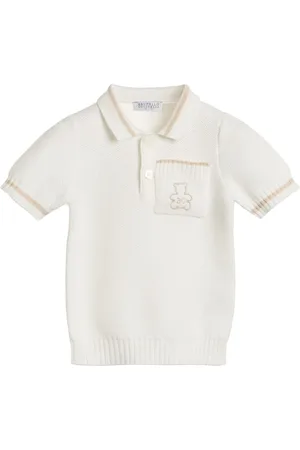 Brunello Cucinelli Logo-embroidered polo shirt