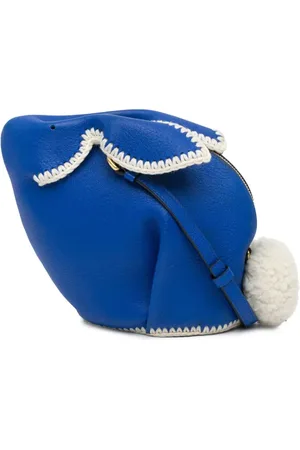 Loewe 2010-2024 Mini Calfskin Stitched Bunny crossbody bag