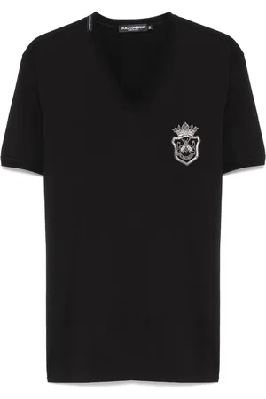 Dolce & Gabbana Heraldic-embroidered T-shirt