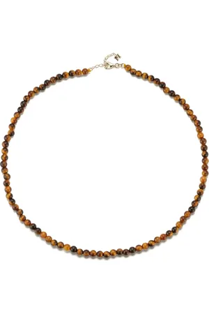 Mateo 14kt yellow tiger eye necklace