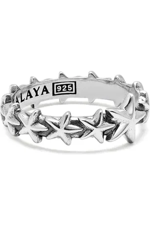 Nialaya Star-engraved ring