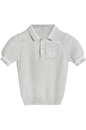 Brunello Cucinelli Logo-embroidered polo shirt