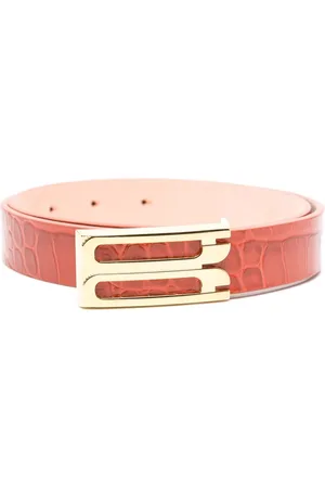 Victoria Beckham Crocodile-embossed belt