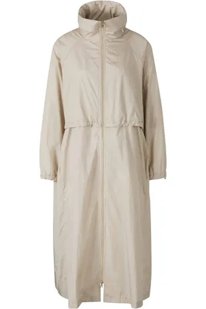 HERNO Concealed-hood trench coat