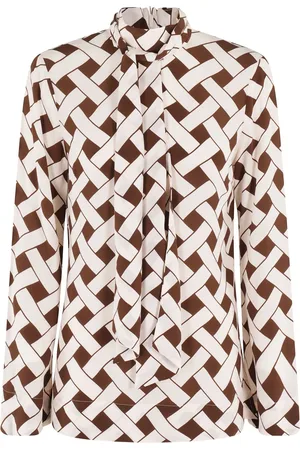 RIXO London Geometric-print blouse