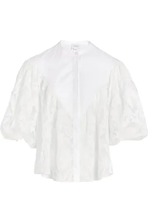 Giambattista Valli Embroidered lace blouse