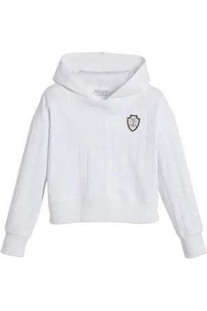 Brunello Cucinelli Logo-appliqué hoodie