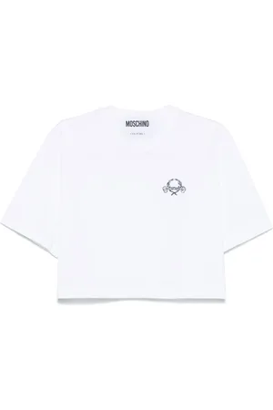 Moschino Laurel Crown crop top