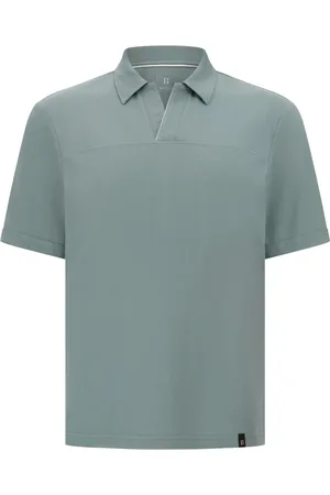 Boggi Milano Piqué-weave polo shirt