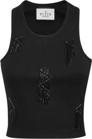 Philipp Plein Fringed tank top