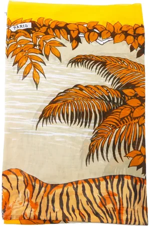 Hermès 1990s tiger-print scarf