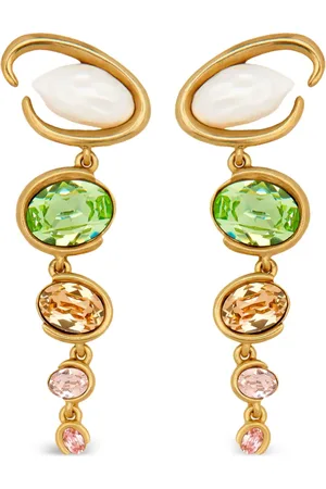 Oscar de la Renta Baroque Pearl O drop earrings