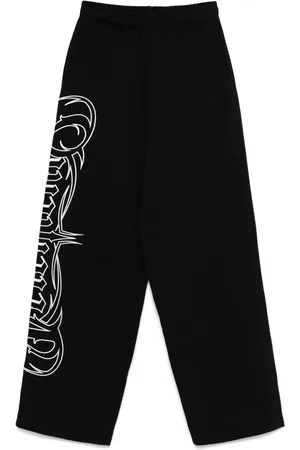 Vetements Logo-embroidered trousers