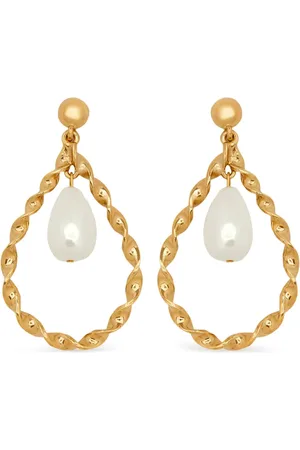 Oscar de la Renta Twisted drop earrings