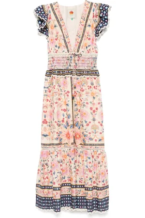 Farm Rio Superbloom midi dress