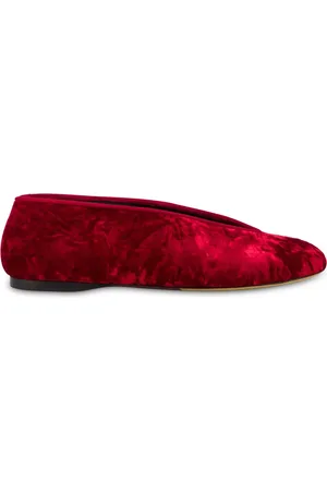 Moschino Velvet ballet flats