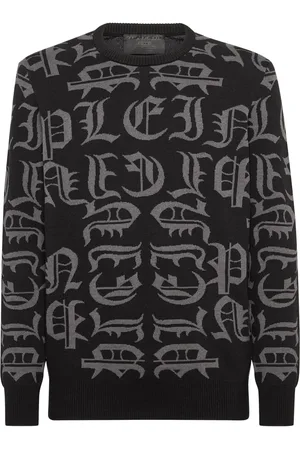 Philipp Plein Logo-intarsia sweater