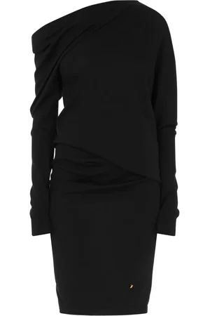 Moschino Asymmetric neck mini dress