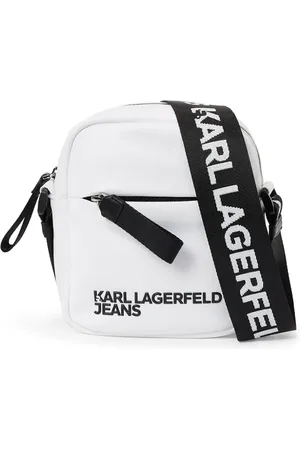 Karl Lagerfeld Logo-embossed messenger bag