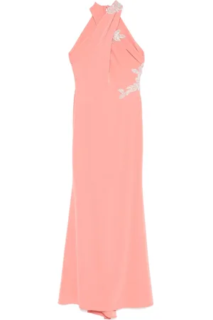 Cristallini Stretch-crepe maxi dress