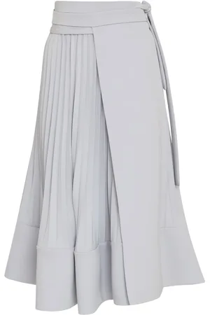 Gloria Coelho Pleated midi skirt