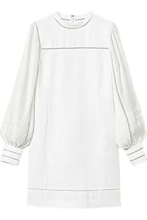 Twin-Set Perforated-detail mini dress
