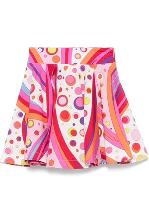 PUCCI Junior Fontane-print skirt