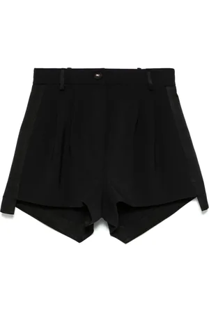Elisabetta Franchi Satin-bands crepe shorts