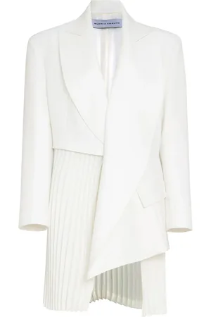 Gloria Coelho Pleated-layer blazer
