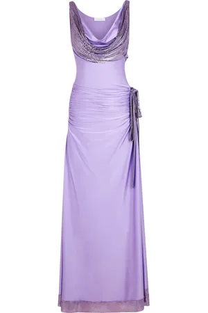 Paco rabanne Chainmail-detailing maxi dress